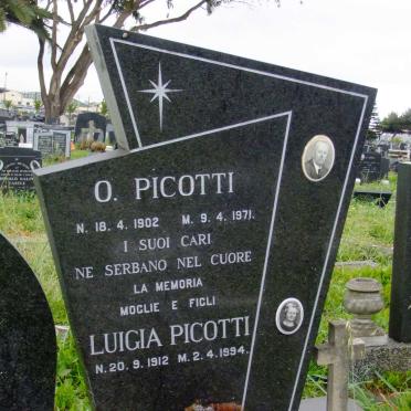 PICOTTI O. 1902-1971 &amp; Luigia 1912-1994