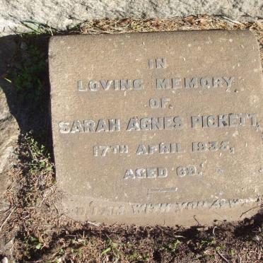 PICKETT Sarah Agnes -1935