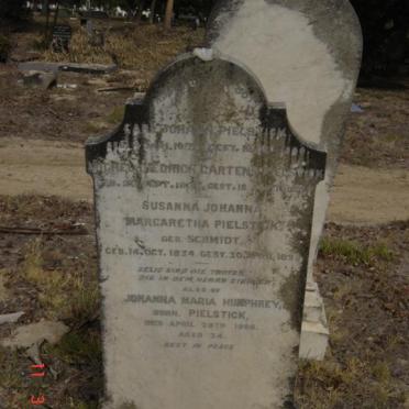 PIELSTICK Michel Diederich Carstens 180?-1893 &amp; Susanna Johanna Margaretha SCHMIDT 1834-1899