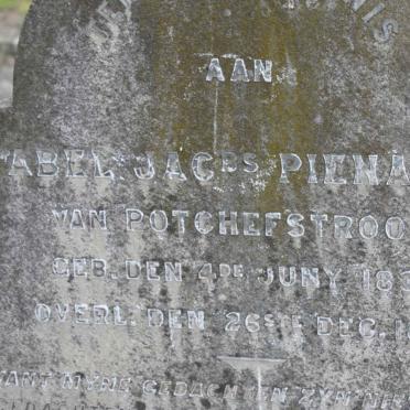 PIENAAR Abel Jacobus 1835-1895
