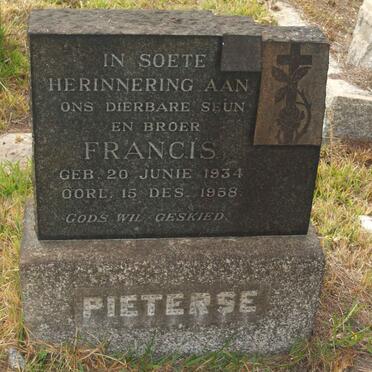 PIETERSE Francis 1934-1958