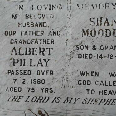 PILLAY Albert -1980 :: MOODLEY Shane -1982