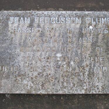 PLUMB Jane Fergusson -1953