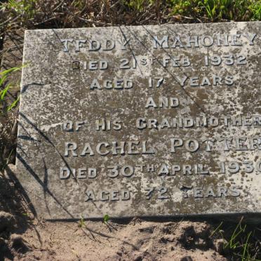 POTTER Rachel -1930 :: MAHONEY Teddy -1932
