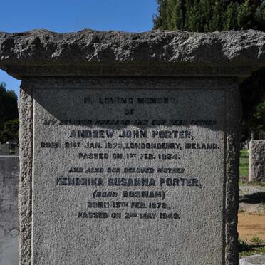 PORTER :: BOSMAN :: RETIEF