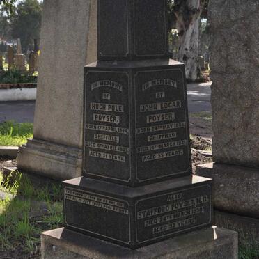 POYSER John Edgar 1866-1921 :: POYSER Hugh Pole 1874-1925 :: POYSER Stafford -1930