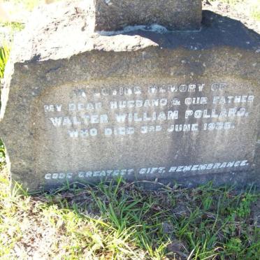 POLLARD Walter William -1935