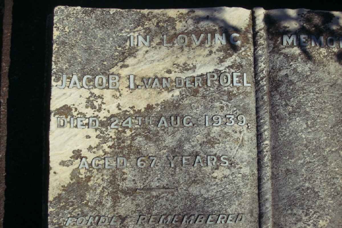 POEL Jacob I., van der -1939