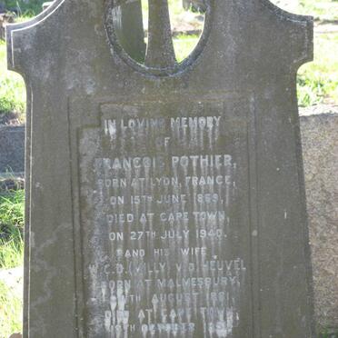 POTHIER Francois 1869-1940 &amp; W.C.D. V.D. HEUVEL 1881-1951