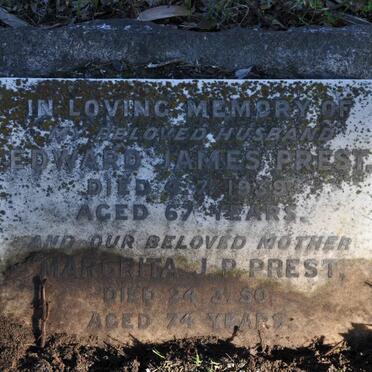 PREST Edward James -1939 &amp; Margrita J.R. -1950