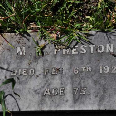 PRESTON M.?. -1920