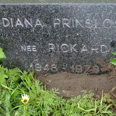PRINSLOO Diana nee RICKARD 1946-1978