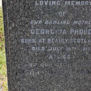 PROUD John Joseph &amp; Georgina -1919