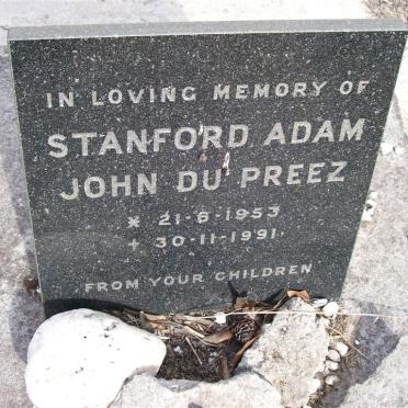 PREEZ Stanford Adam John, du 1953-1991