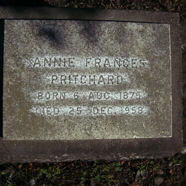 PRITCHARD Annie Frances 1875-1958