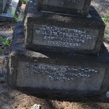 PUZEY William Ronald -1926 &amp; Agnes Finlayson -1953