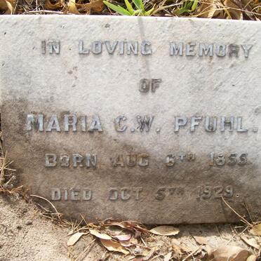 PFUHL Maria C.W. 1855-1929