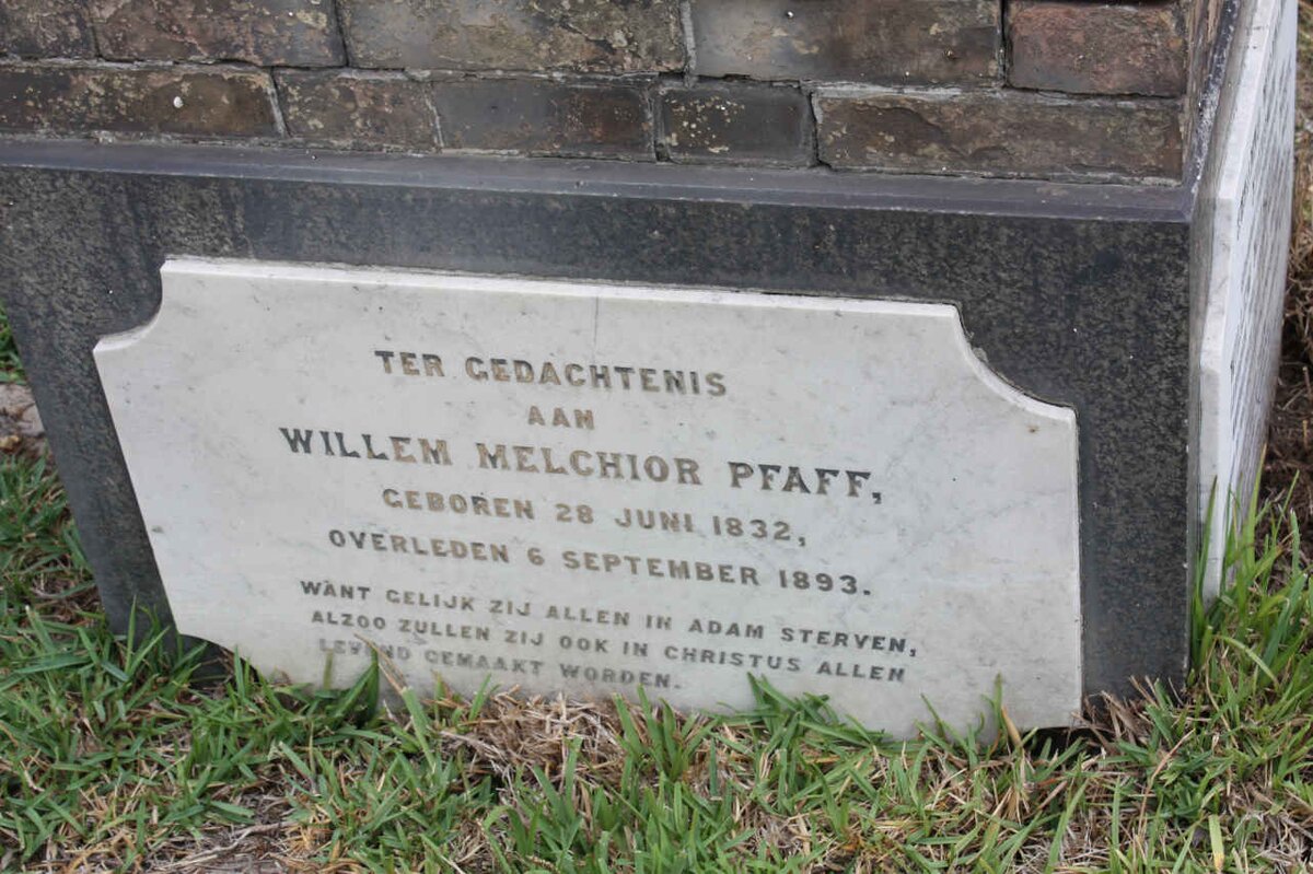 PFAFF Willem Melchior 1832-1893