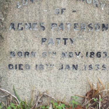 PATERSON Agnes 1863-1935