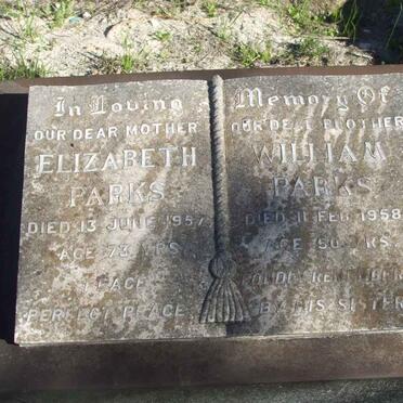 PARKS Elizabeth -1957 :: PARKS William -1958