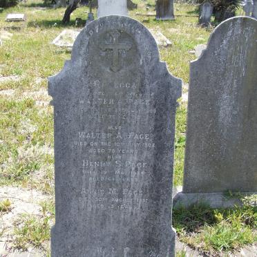 PAGE Walter -1902 &amp; Rebecca -1900 :: PAGE Henry S. -1924 :: PAGE Annie M. -1937