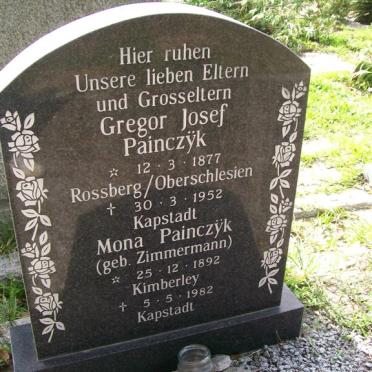 PAINCZYK Gregor Josef 1877-1952 &amp; Mona ZIMMERMANN 1892-1982