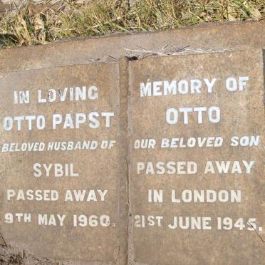 PAPST Otto -1960 :: PAPST Otto -1945