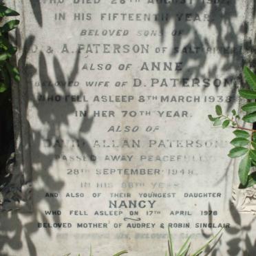 PATERSON :: SINCLAIR