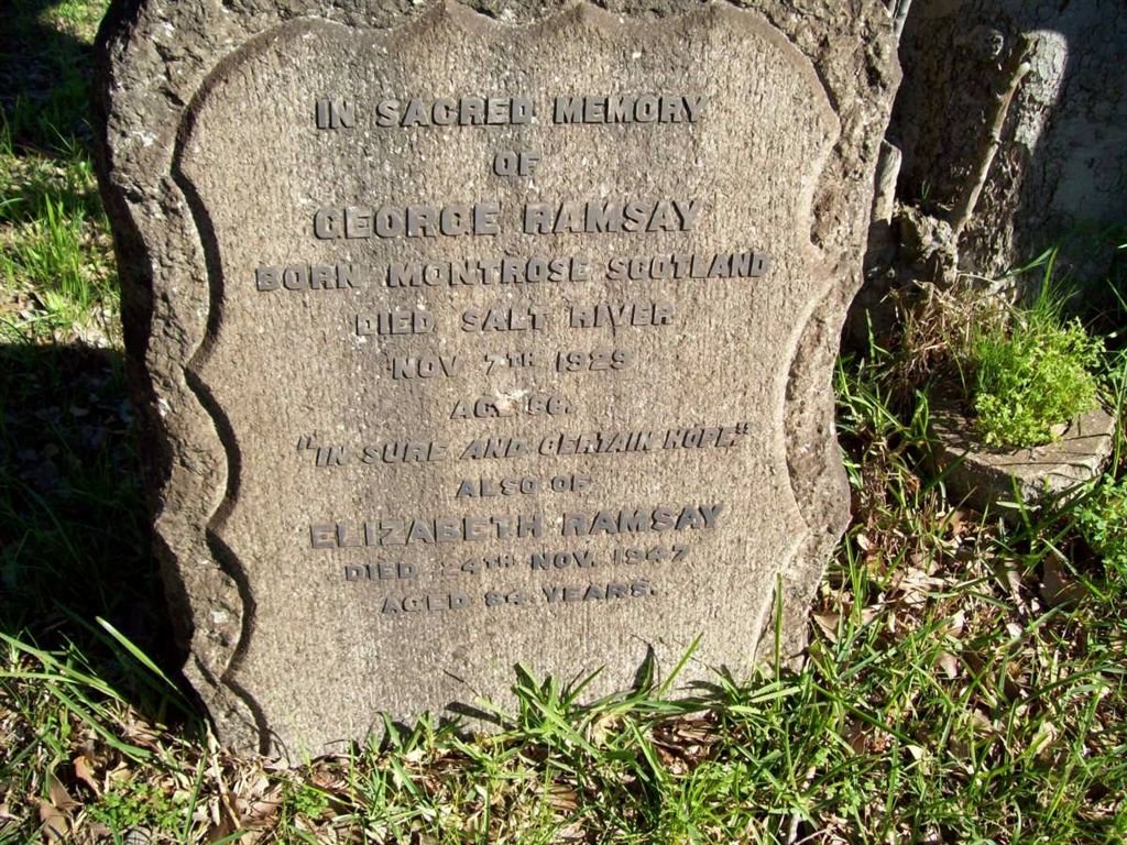 RAMSAY George -1929 &amp; Elizabeth -1947