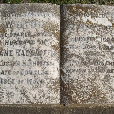 RADCLIFFE Walter -1924