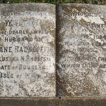 RADCLIFFE Walter -1924