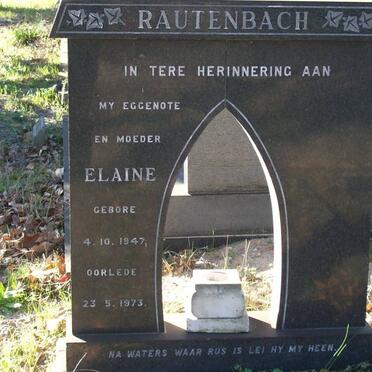 RAUTENBACH Elaine 1947-1973