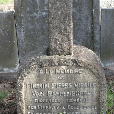 RAEPENBUSCH Firmin Pierre Virgile, van -1941