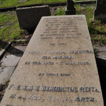 REITZ Francis William 1844-1934 &amp; Cornelia Maria Theresa MULDER 1863-1935 :: REITZ Frederick Benedictus 1897-1935