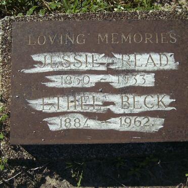 READ Jessie 1850-1933 :: BECK Ethel 1884-1962