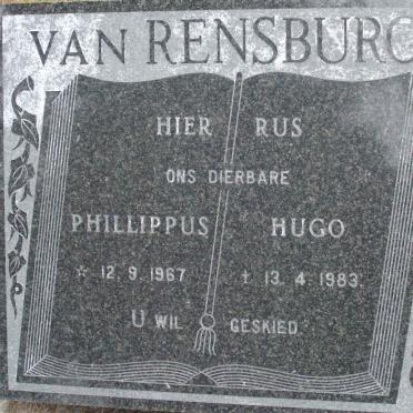 RENSBURG Phillippus Hugo, van 1967-1983