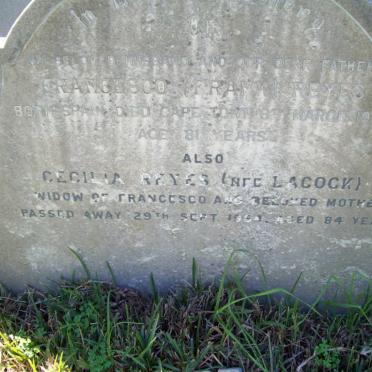 REYES Francesco -1953 &amp; Cecilia LACOCK -1964