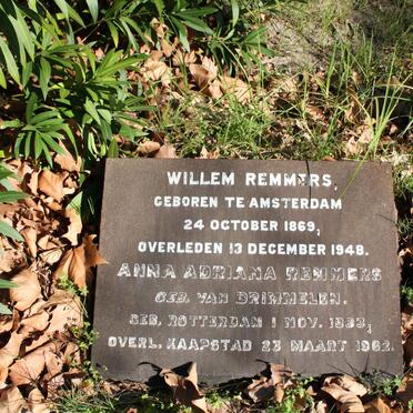 REMMERS Willem 1869-1948 &amp; Anna Adriana VAN DRIMMELEN 1883-1962