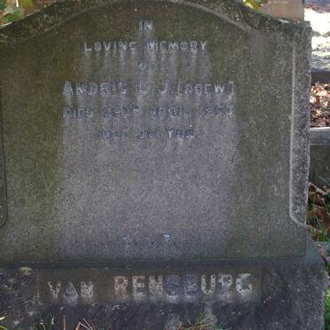 RENSBURG Andris L.J., van -1953