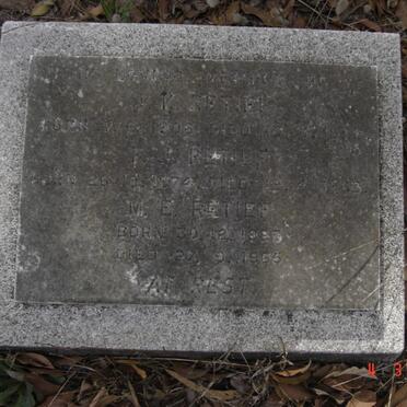 RETIEF F.J. 187?-1963 :: RETIEF M.E. 188?-1965 :: RETIEF ?.K. 1905-??