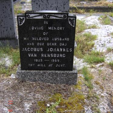 RENSBURG Jacobus Johannes, van 1903-1969