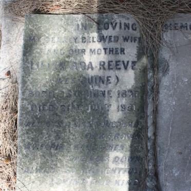 REEVE Lilian Ada nee QUINE 18?1-1951