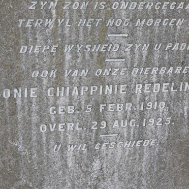 REDELINGHUYS Antonie Chiappini 1910-1925