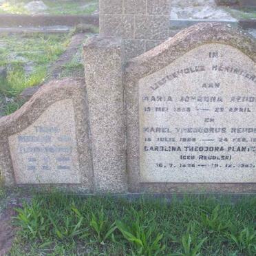 REUDLER Karel Theodorus 1865-1947 &amp; Maria Johanna 1858-194? :: PLANTEMA Carolina Theodora nee REUDLER 1886-1962