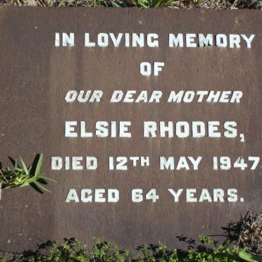 RHODES Elsie  -1947 