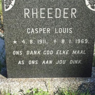 RHEEDER Casparus Louis 1911-1969