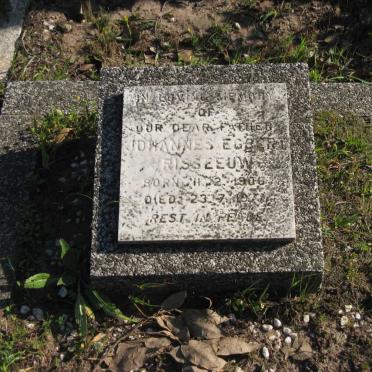 RISSEEUW Johannes Egbert 1906-1977