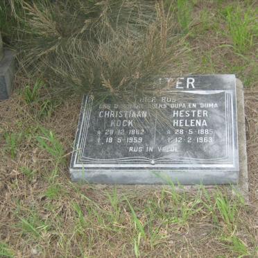 RICHTER Christiaan Kock 1882-1959 &amp; Hester Helena 1885-1963