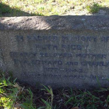 RIGBY Ruth 1877-1943