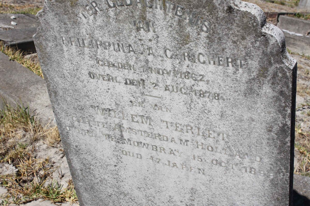 RICHERT Phillippina A.C. 1862-1878 :: TERLET Willem -1899